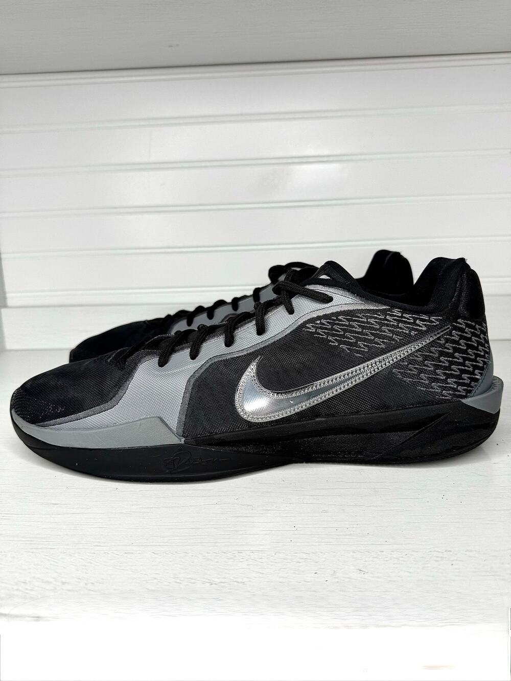 Nike Sabrina 2 Mirrored FQ2174-001 Black Silver W15 M13.5 Basketball Shoes